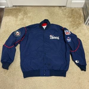 STARTER Blue NFL Bomber Jacket